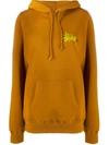 STUSSY LOGO PRINT DRAWSTRING HOODIE