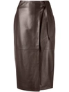 ARMA LAMBSKIN LEATHER PENCIL SKIRT