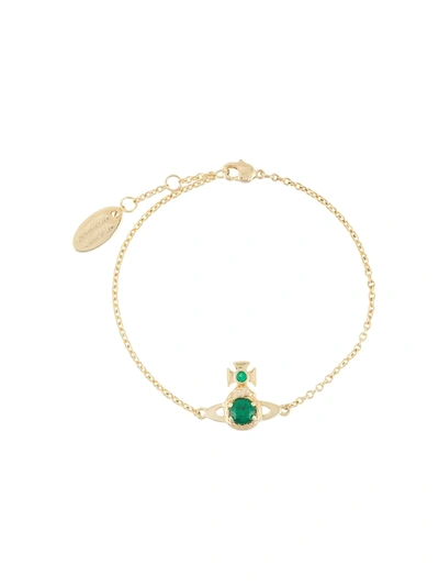 Vivienne Westwood Ouroboros Chain Bracelet In Gold