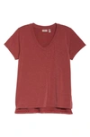 Zella Ava T-shirt In Red Cinnamon