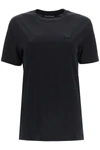 Acne Studios Ellison Face Short Sleeve Shirt In Black