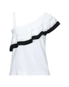 D-EXTERIOR D. EXTERIOR WOMAN TOP WHITE SIZE L VISCOSE, POLYESTER