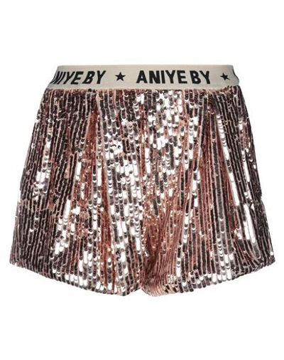 Aniye By Womens Powder Pink Shorts In Orange