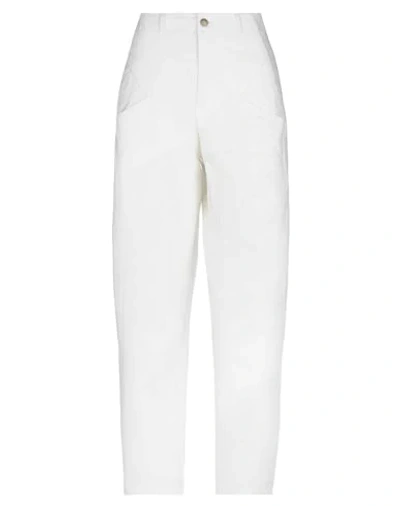 PHILOSOPHY DI LORENZO SERAFINI PHILOSOPHY DI LORENZO SERAFINI WOMAN PANTS WHITE SIZE 10 COTTON, POLYESTER,13520579DB 3
