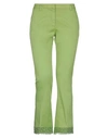 TRUE ROYAL TRUE ROYAL WOMAN PANTS LIGHT GREEN SIZE 6 COTTON, ELASTANE,13522368WR 6