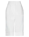 True Royal Woman Shorts & Bermuda Shorts White Size 8 Linen, Cotton, Polyamide, Elastane In White