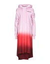 Ambush Woman Midi Dress Pink Size 1 Cotton, Polyurethane In Pink