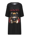 Moschino Teddy Bear T-shirt Dress In Black