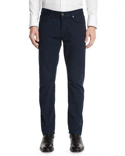 Tom Ford Straight-fit Solid Wash Denim Jeans, Navy