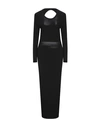 ARMANI EXCHANGE ARMANI EXCHANGE WOMAN LONG DRESS BLACK SIZE L VISCOSE, POLYAMIDE,15084376OB 4