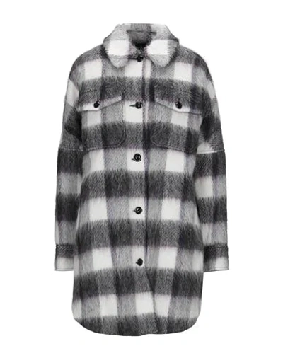 Woolrich Women's Check Print Coat In Black