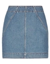 Philosophy Di Lorenzo Serafini High-rise Denim Miniskirt In Blue