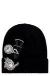 PINKO SECCO KNITTED BEANIE,11601450