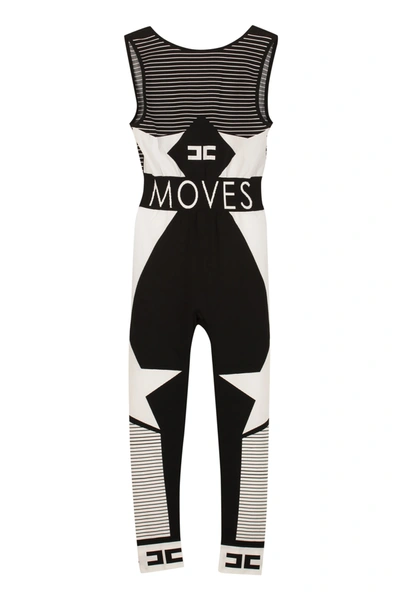 Elisabetta Franchi Celyn B. Moves Line Jersey Jumpsuit In Multicolor