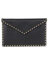 VALENTINO GARAVANI LARGE FLAT POUCH ROCKSTUD,11601363