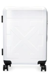 OFF-WHITE POLYCARBONATE HARDSHELL SUITCASE,11600376