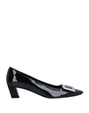 Roger Vivier Belle Vivier Patent Pumps With Metal Buckle In Black
