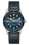 RADO CAPTAIN COOK AUTOMATIC LEATHER STRAP WATCH, 42MM,R32504205