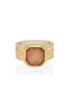 ANNA BECK PEACH QUARTZ CUSHION RING,RG10024-GPCQ