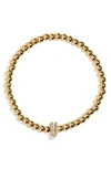 BAUBLEBAR BAUBLEBAR PISA PAVÉ INITIAL BRACELET,33316