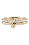 Spinelli Kilcollin Women's Ceres Deux 18k Yellow Gold & Diamond 2-link Ring In Yellow Gold