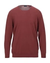 DRUMOHR DRUMOHR MAN SWEATER BRICK RED SIZE 44 COTTON,39905469MU 6