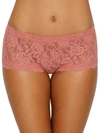 Hanky Panky Signature Lace Boyshort In Himalayan Pink Salt