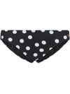Dolce & Gabbana Polka-dot Bikini Bottoms In Black