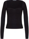 DOLCE & GABBANA SWEETHEART NECK JUMPER