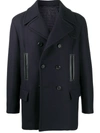 FERRAGAMO DOUBLE-BREASTED MULTI-POCKET COAT