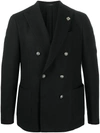 LARDINI DOUBLE-BREASTED CASHMERE BLAZER