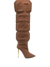 Gcds Establish Thigh-high Boots In Brown