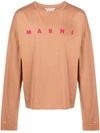 MARNI LANGARMSHIRT MIT LOGO-PRINT