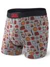 Saxx Ultra Golf Print Performance Boxer Briefs In Grey Lumberjack