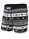 Saxx Ultra Golf Print Performance Boxer Briefs In Black Stache