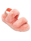 Ugg Oh Fluffita Slingback Slippers In Vibrant Coral