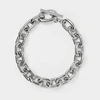 Rabanne Xl Link Neck Necklace - Paco  - Silver - Metal In Silver