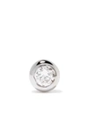 Maria Black 14kt White Gold Small Dot Diamond Stud In Silver