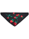DOLCE & GABBANA EMBROIDERED FLORAL SCARF