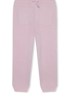 Dolce & Gabbana Cashmere Jogging Pants With Heritage Embroidery In Pink