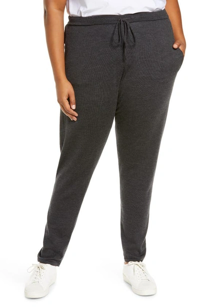 Eileen Fisher Merino Wool Jogger Pants In Char