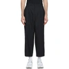 COMME DES GARÇONS HOMME DEUX NAVY TROPICAL WOOL TROUSERS