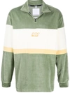 NAPA BY MARTINE ROSE COLOUR BLOCK HENLEY SWEATSHIRT