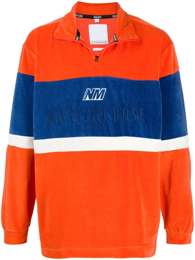 Napa By Martine Rose Colour Block Sweatshirt In Orange
