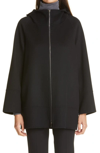 's Max Mara Women's Mozart Hooded Wool Zip Jacket In Black