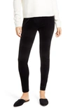 Vince Camuto Petite Tech Ponte-knit Slim-leg Ankle Pants In Rich Black