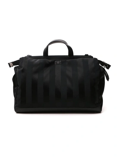 Fendi Peekaboo Iconic Medium Tote Bag In Black