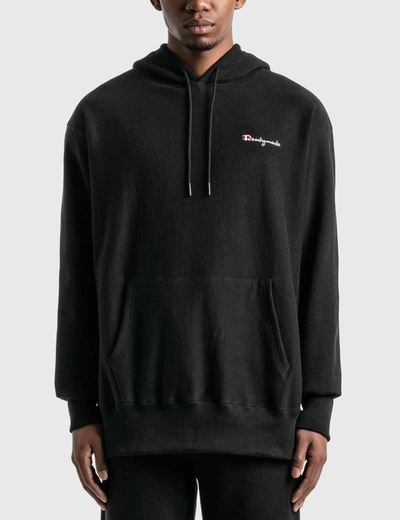 Readymade Embroidered Logo Long-sleeve Hoodie In Black