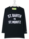 MC2 SAINT BARTH LOGO印花长袖T恤