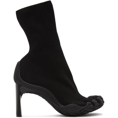 Balenciaga X Vibram High Toe Sock Bootie In Black